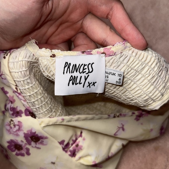 Princess Polly NELLIE TOP YELLOW FLORAL - Picture 10 of 10